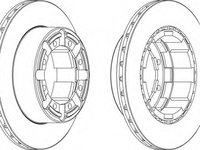 Disc frana FCR184A FERODO pentru Renault Master Renault Mascott