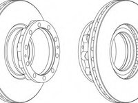 Disc frana FCR272A FERODO pentru Man Tgl