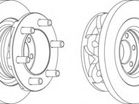 Disc frana FCR313A FERODO pentru Iveco Daily