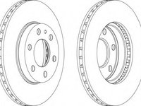 Disc frana FCR314A FERODO pentru Iveco Daily