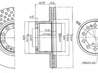 Disc frana FCR323A FERODO pentru Mercedes-benz Actros Mercedes-benz Atego