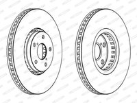 Disc frana FERODO DDF1957LC-1