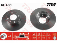 Disc frana Fiat 127 1971-1986 #2 00984377102