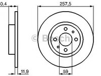 Disc frana FIAT 500 (312) (2007 - 2020) BOSCH 0 986 478 343