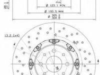 Disc frana FIAT 500 (312), FIAT 500 C (312) - BREMBO 09.B085.13