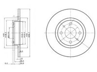 Disc frana FIAT 500 C (312) (2009 - 2020) DELPHI BG2411