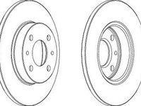 Disc frana FIAT 500 C 312 FERODO DDF140