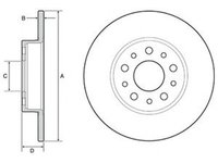 Disc frana FIAT 500L 199 DELPHI BG4655C