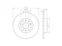 Disc frana Fiat 500L 2012-2016 #2 098647937