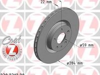 Disc frana FIAT 500L - ZIMMERMANN 230.2312.20