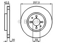 Disc frana FIAT ALBEA (172_) (2007 - 2016) BOSCH 0 986 478 515