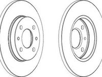 Disc frana FIAT ALBEA (178) (1996 - 2009) FERODO DDF125 piesa NOUA