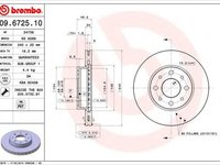 Disc frana FIAT ALBEA 178 BREMBO 09672510