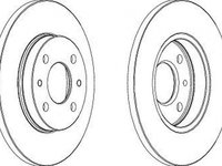 Disc frana FIAT ALBEA 178 FERODO DDF125