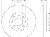 Disc frana FIAT ALBEA (178_) - OEM - QUARO: QD9833 - Cod intern: W02605428 - LIVRARE DIN STOC in 24 ore!!!