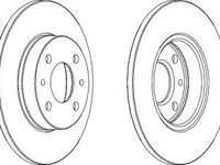 Disc frana FIAT BRAVA (182) (1995 - 2003) FERODO DDF140-1