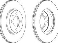 Disc frana FIAT BRAVA (182) (1995 - 2003) FERODO DDF521