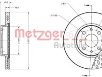 Disc frana FIAT BRAVA 182 METZGER 6110091