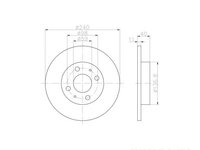 Disc frana Fiat BRAVO I (182) 1995-2001 #2 08491710