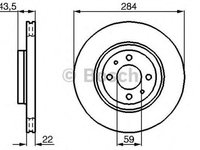 Disc frana FIAT BRAVO II 198 BOSCH 0986478810