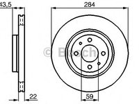 Disc frana FIAT BRAVO II (198) - Cod intern: W20270116 - LIVRARE DIN STOC in 24 ore!!!