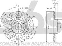 Disc frana FIAT BRAVO II 198 SBS 1815209923