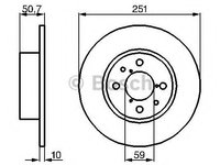 Disc frana FIAT BRAVO Van (198) (2008 - 2020) BOSCH 0 986 478 238