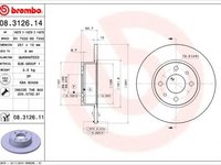 Disc frana FIAT BRAVO Van (198) (2008 - 2020) BREMBO 08.3126.11