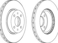 Disc frana FIAT CROMA (154) (1985 - 1996) FERODO DDF178-1