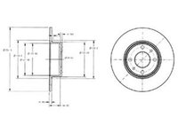 Disc frana FIAT CROMA 154 DELPHI BG2322