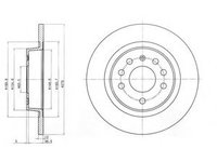 Disc frana FIAT CROMA (194) (2005 - 2016) DELPHI BG3731C