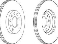 Disc frana FIAT CROMA (194) (2005 - 2016) FERODO DDF1191