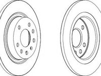 Disc frana FIAT CROMA (194) (2005 - 2016) FERODO DDF1288