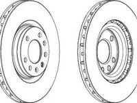 Disc frana FIAT CROMA (194) (2005 - 2016) FERODO DDF1512 piesa NOUA