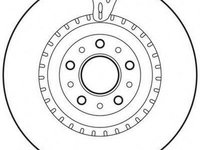 Disc frana FIAT DOBLO caroserie inchisa/combi (263), OPEL COMBO caroserie inchisa/combi (X12) - JURID 562760JC