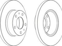 Disc frana FIAT DUCATO bus (230) (1994 - 2002) FERODO DDF758 piesa NOUA