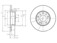 Disc frana FIAT DUCATO bus 230 DELPHI BG2257