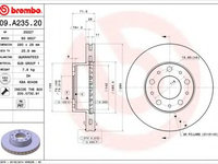 Disc frana FIAT DUCATO bus (250, 290) (2006 - 2016) BREMBO 09.A235.20