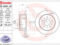 Disc frana FIAT DUCATO bus (250, 290) (2006 - 2016) BREMBO 08.8094.50