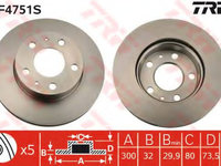 Disc frana FIAT DUCATO bus (250, 290) (2006 - 2020) TRW DF4751S