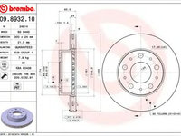 Disc frana FIAT DUCATO bus (250, 290) (2006 - 2020) BREMBO 09.8932.10