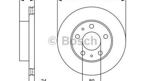 Disc frana FIAT DUCATO bus 250 290 BOSCH 0986