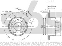 Disc frana FIAT DUCATO caroserie 230L sbs 1815313732