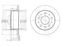 Disc frana FIAT DUCATO caroserie 244 DELPHI BG3923