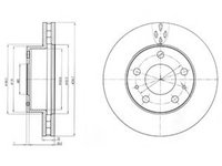 Disc frana FIAT DUCATO caroserie (250, 290) (2006 - 2016) DELPHI BG4060