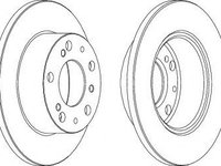 Disc frana FIAT DUCATO caroserie (280) (1982 - 1990) FERODO DDF117-1