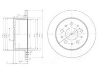 Disc frana FIAT DUCATO platou / sasiu (244) (2002 - 2016) DELPHI BG3853