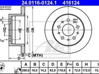 Disc frana FIAT DUCATO platou sasiu 250 290 ATE 24011601241