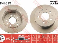 Disc frana FIAT DUCATO platou sasiu 250 290 TRW DF4481S