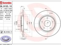 Disc frana FIAT FREEMONT JC JF BREMBO 08N12310